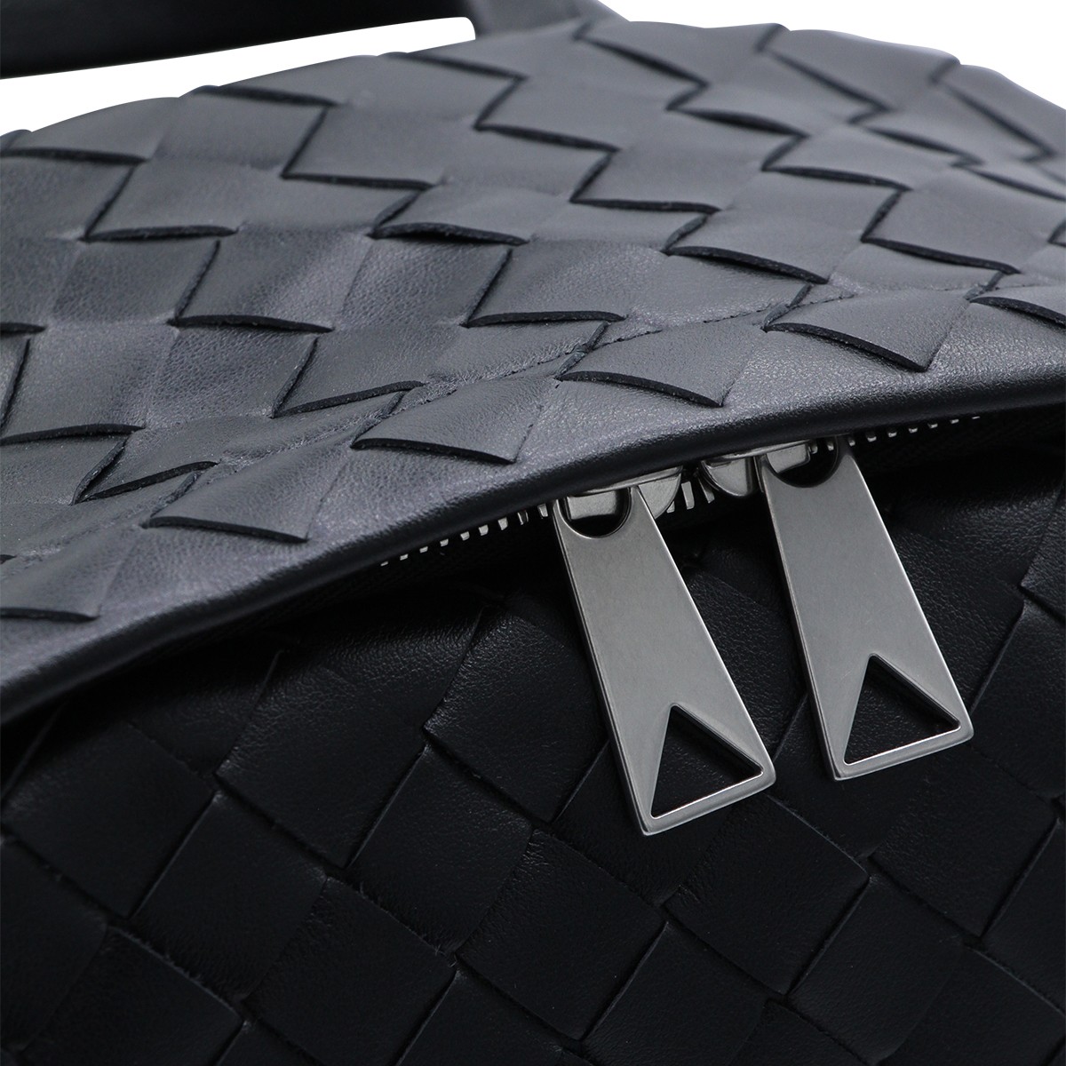 BLACK LEATHER BACKPACK