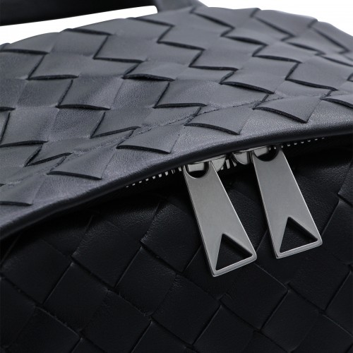 BLACK LEATHER BACKPACK