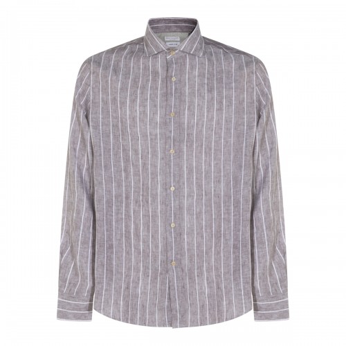 BROWN LINEN SHIRT
