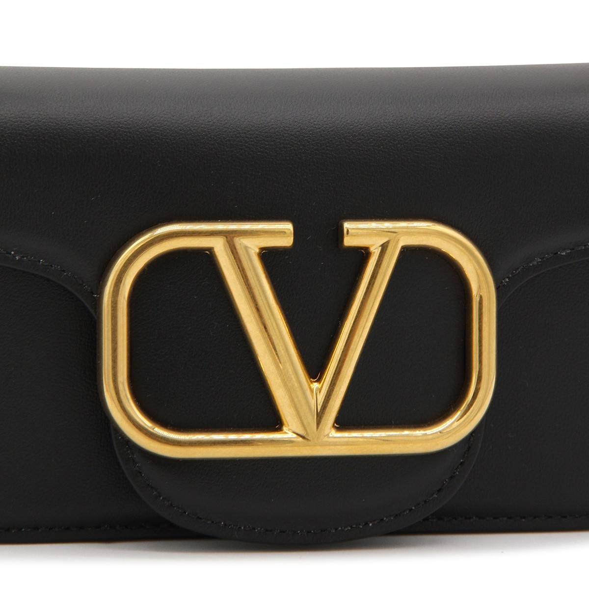 BLACK LEATHER LOCO' SMALL SHOULDER BAG