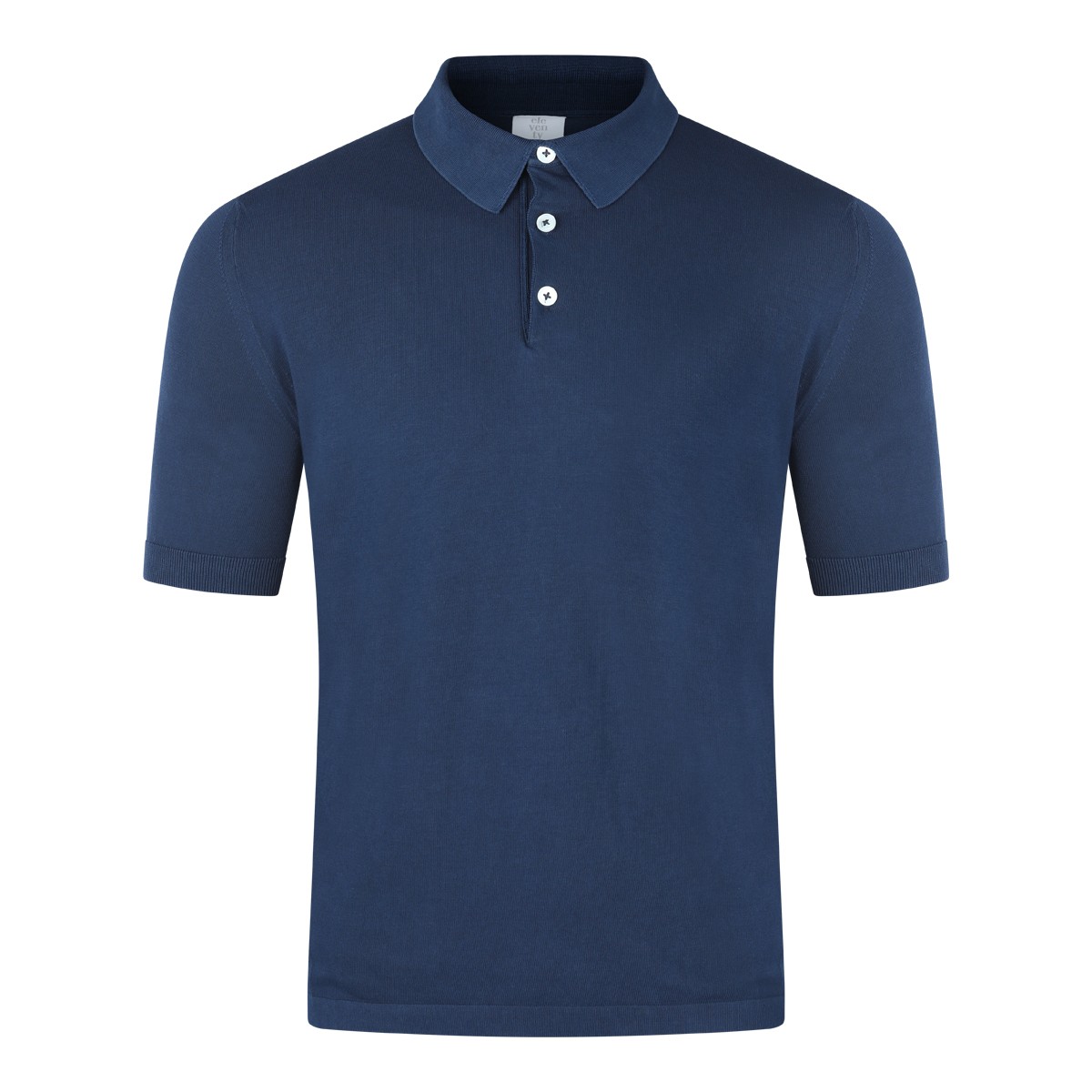 BLU COTTON POLO SHIRT