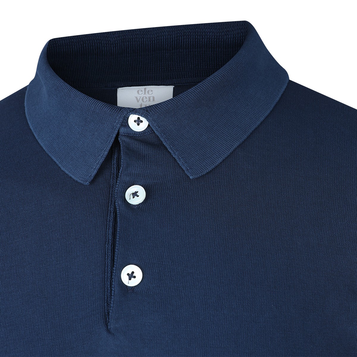 BLU COTTON POLO SHIRT