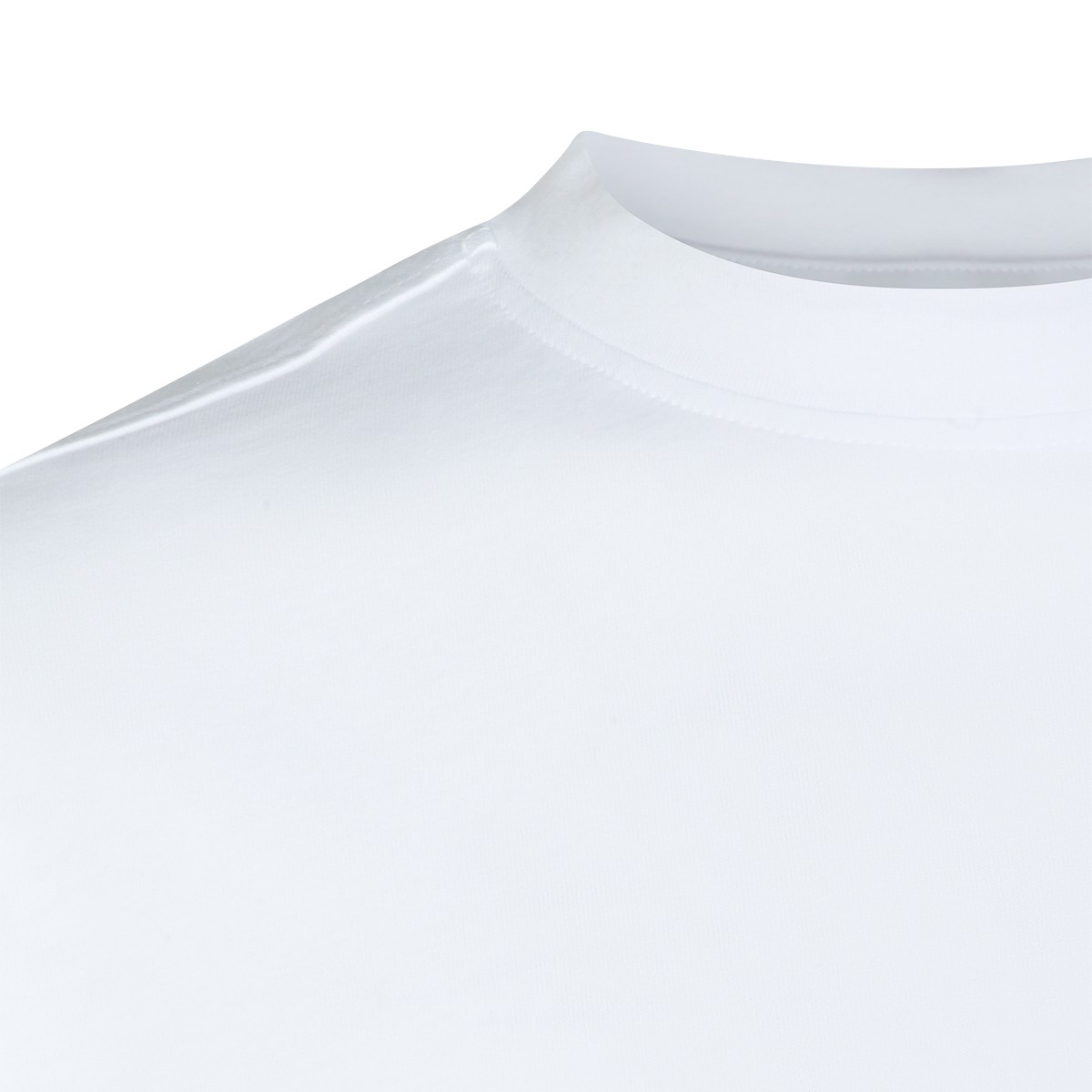 WHITE AND ORANGE T-SHIRT