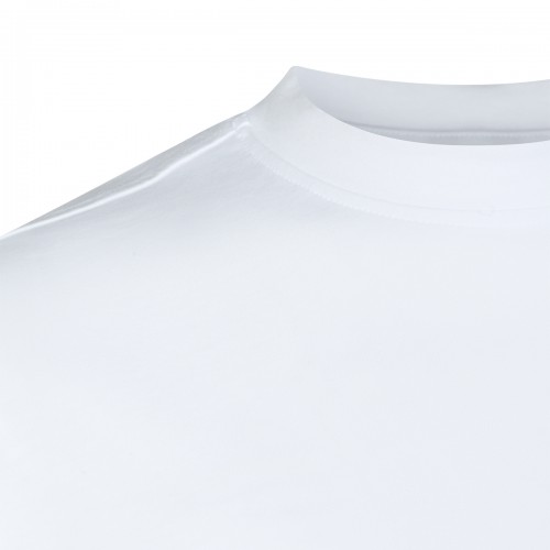 WHITE AND ORANGE T-SHIRT