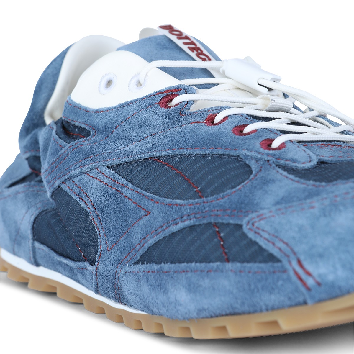 LIGHT BLUE LEATHER ORBIT FLASH SNEAKERS