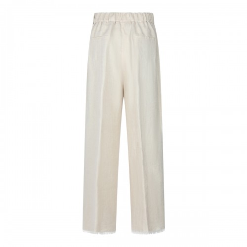 BEIGE LINEN PANTS