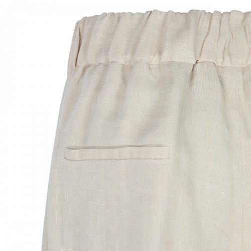BEIGE LINEN PANTS