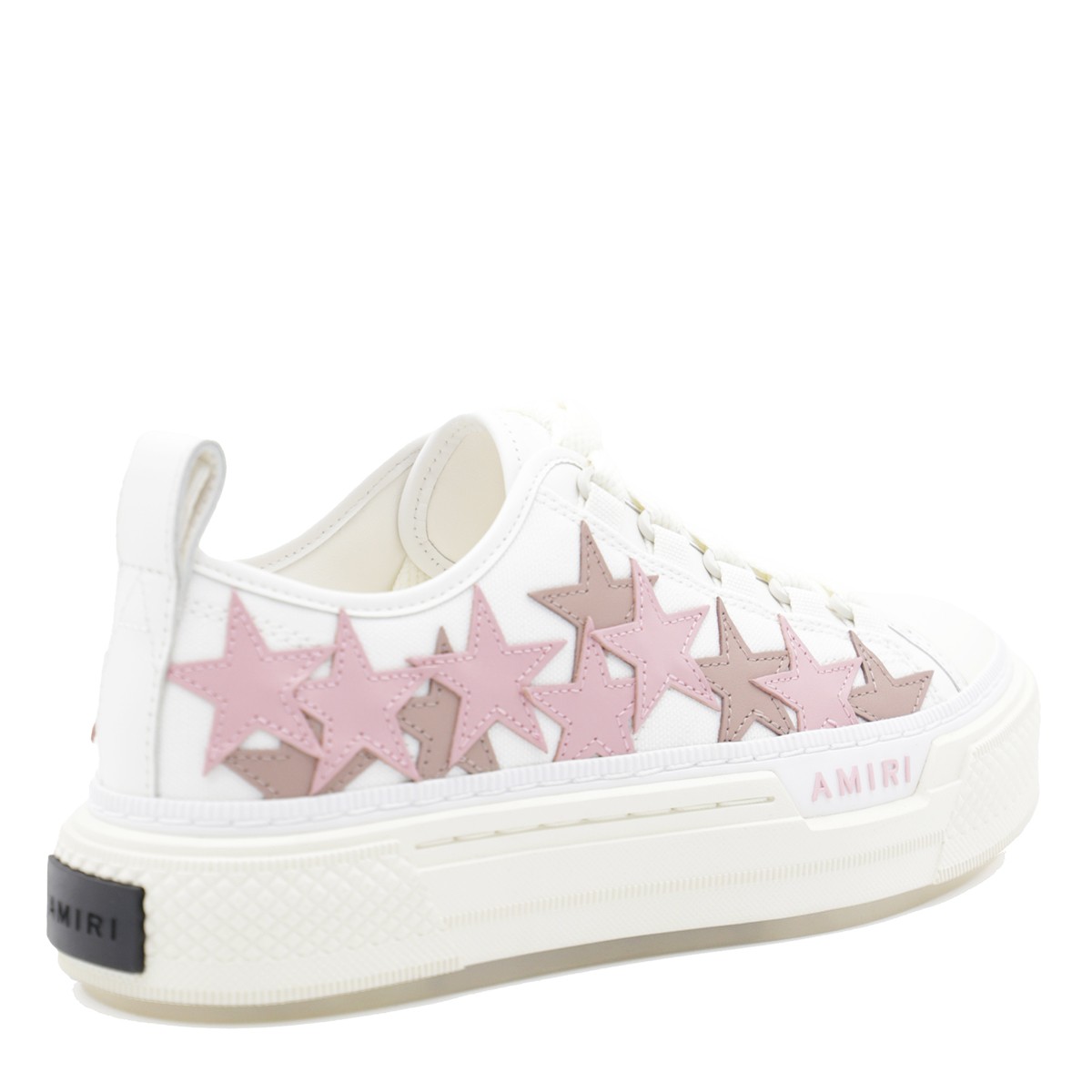 WHITE AND PINK LEATHER STARS COURT...