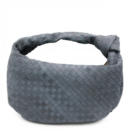 LIGHT BLUE LEATHER JODIE TOP HANDLE BAG