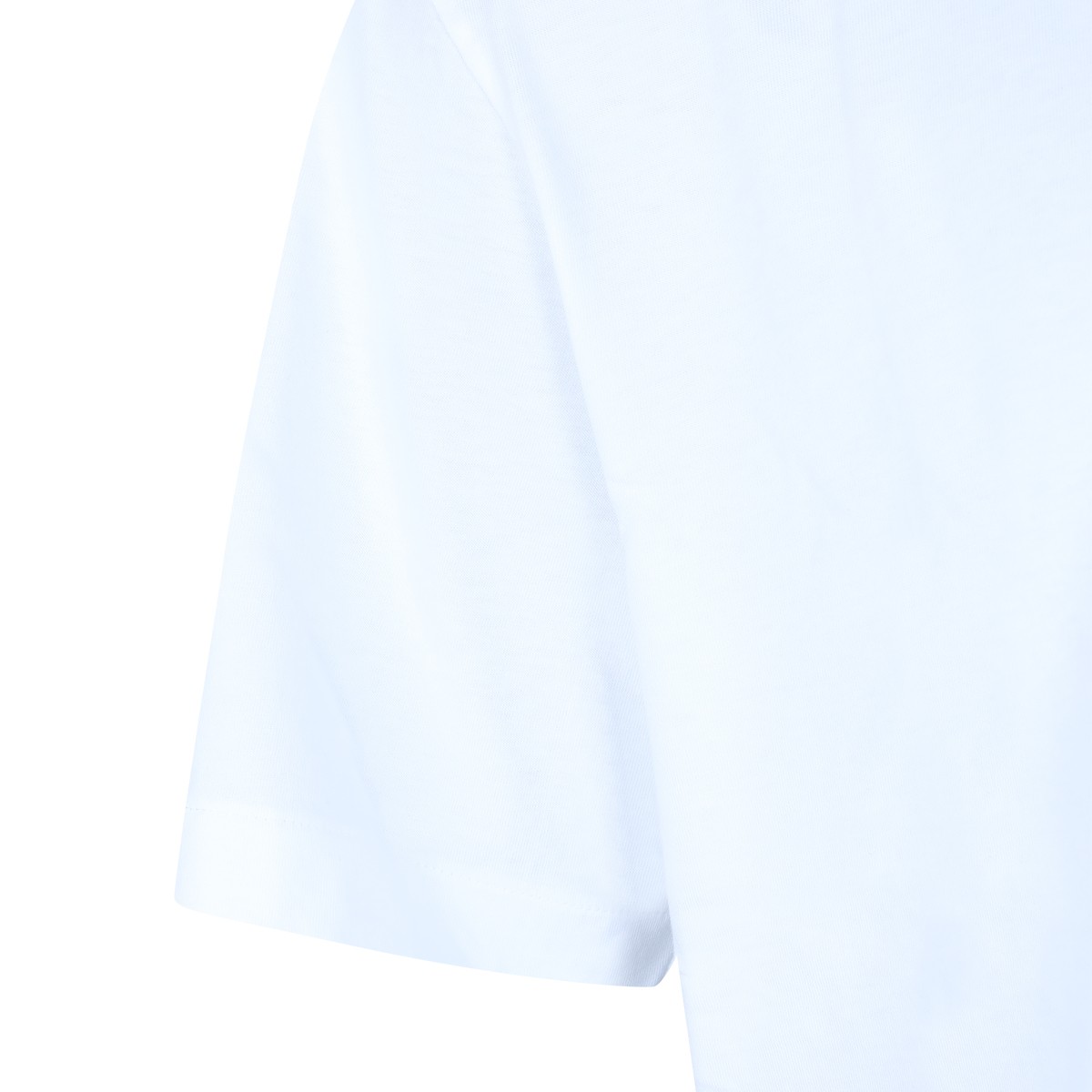 WHITE COTTON CROSS T-SHIRT