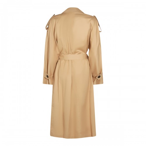 BEIGE COTTON DESTER TRENCH COAT