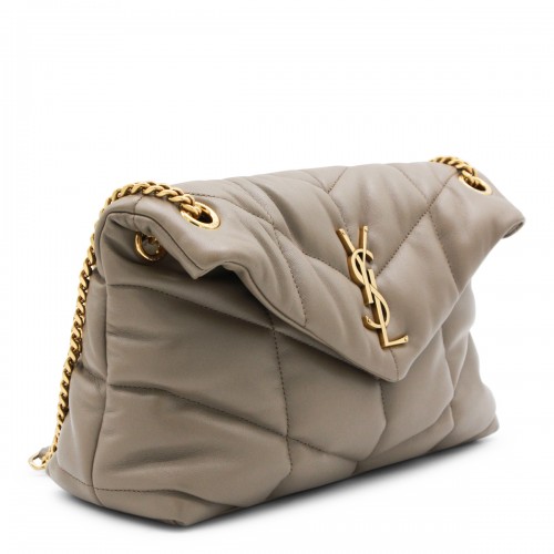 TAUPE LEATHER LOULOU PUFFER... 2