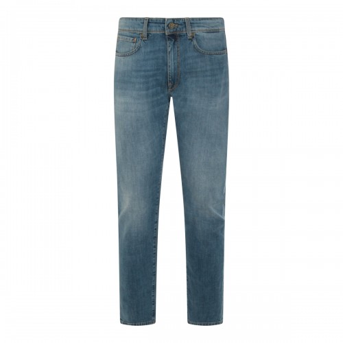 LIGHT BLUE COTTON JEANS