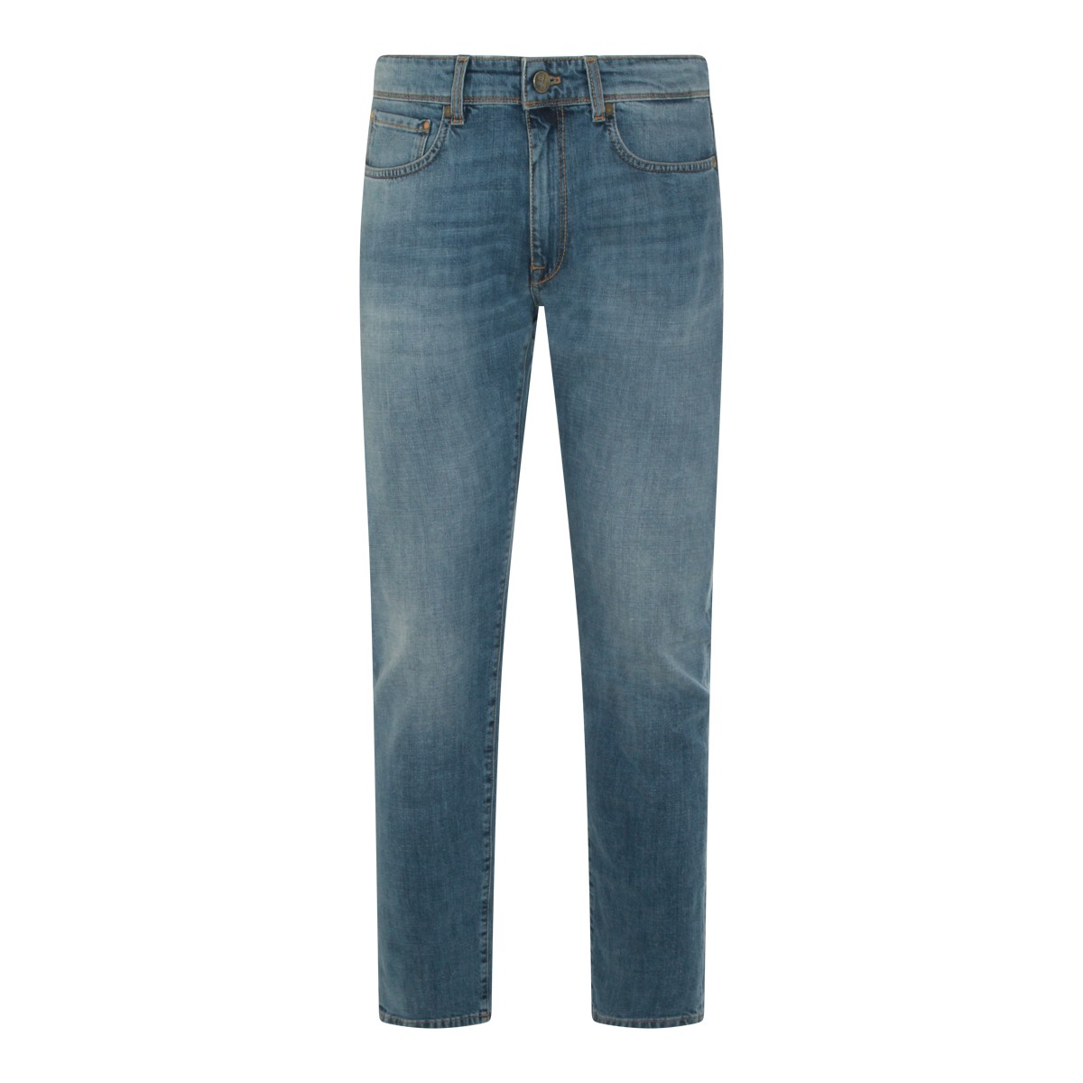 LIGHT BLUE COTTON JEANS