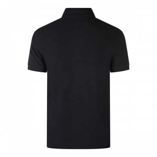BLACK COTTON POLO SHIRT 2