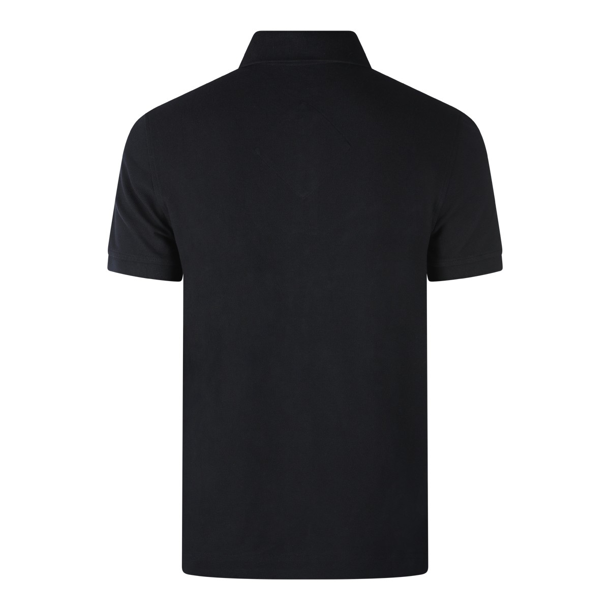 BLACK COTTON POLO SHIRT