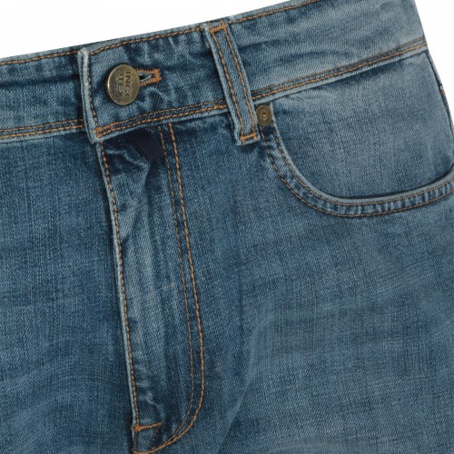 LIGHT BLUE COTTON JEANS