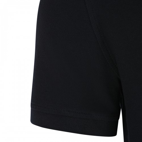 BLACK COTTON POLO SHIRT