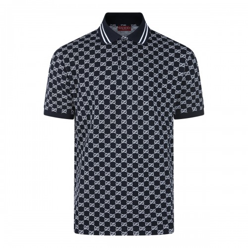 NAVY COTTON POLO SHIRT