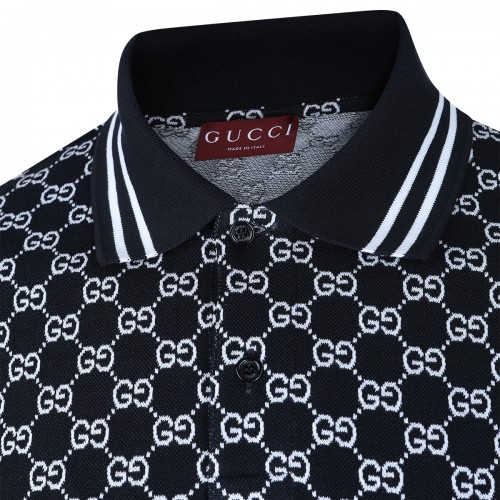 NAVY COTTON POLO SHIRT