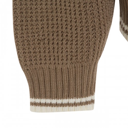 BROWN COTTON KNITWEAR