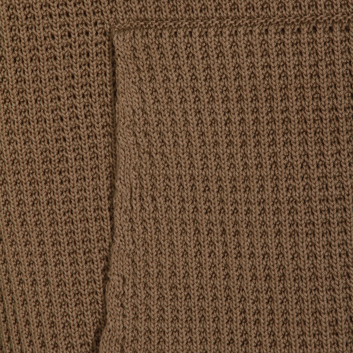 BROWN COTTON KNITWEAR