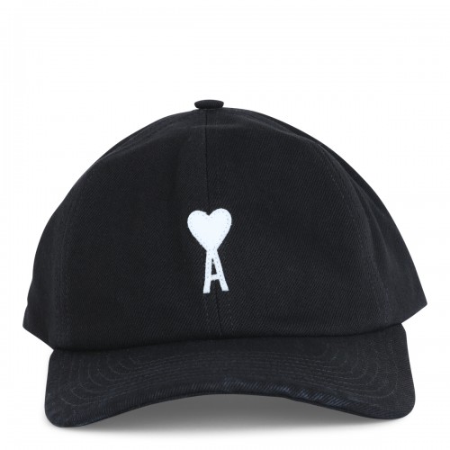 BLACK COTTON AMI DE COEUR BASEBALL CAP