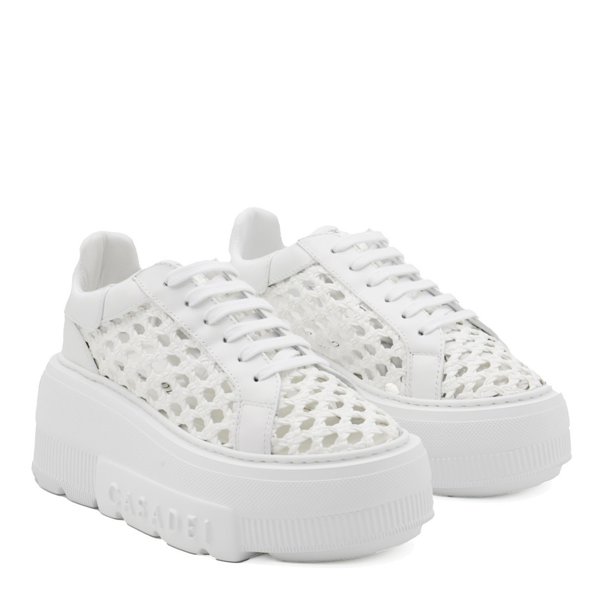WHITE LEATHER SNEAKERS