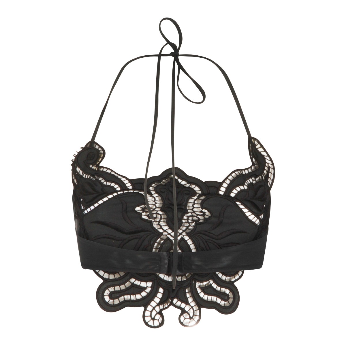 BLACK LACE FLOREAL TOP