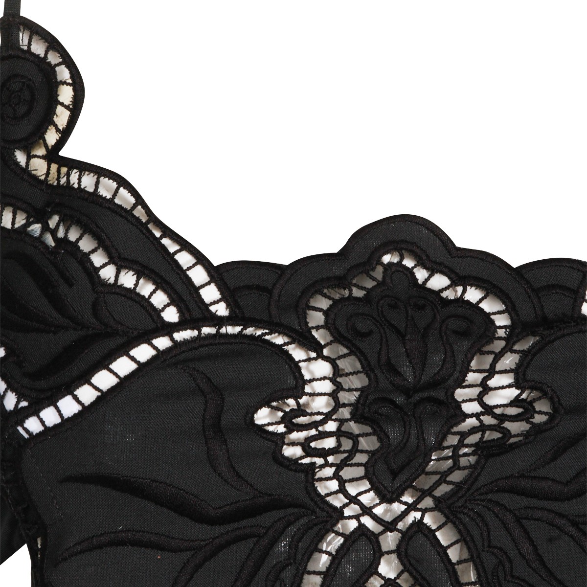 BLACK LACE FLOREAL TOP