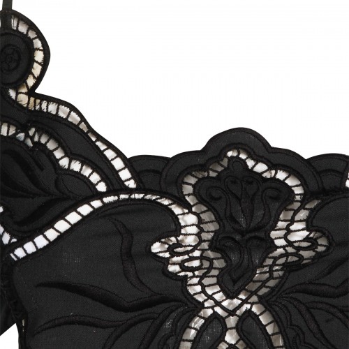 BLACK LACE FLOREAL TOP