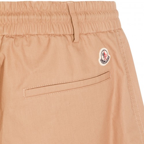 BEIGE COTTON SHORTS
