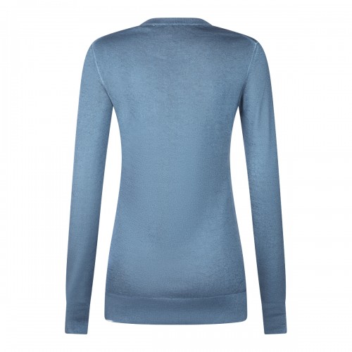 LIGHT BLUE CASHMERE SWEATER 2