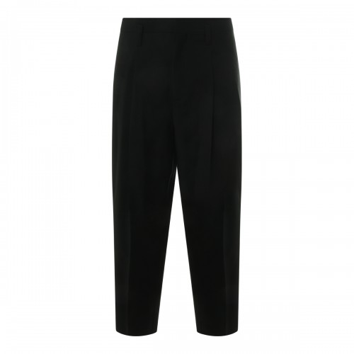 BLACK VIRGIN WOOL PANTS