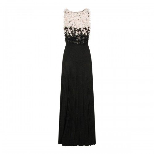 BLACK AND BUTTER PAILLETTES LONG DRESS