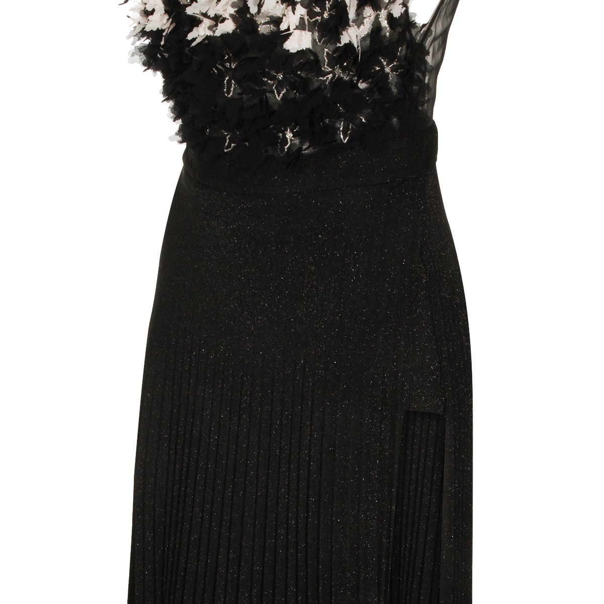 BLACK AND BUTTER PAILLETTES LONG DRESS