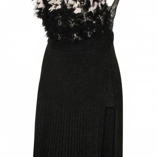 BLACK AND BUTTER PAILLETTES LONG DRESS