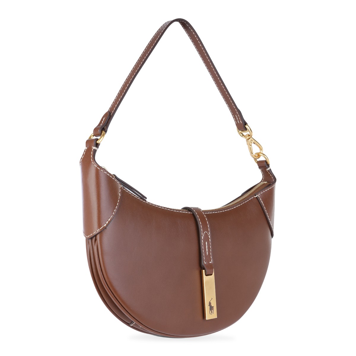 BROWN LEATHER SHOULDER BAG 2