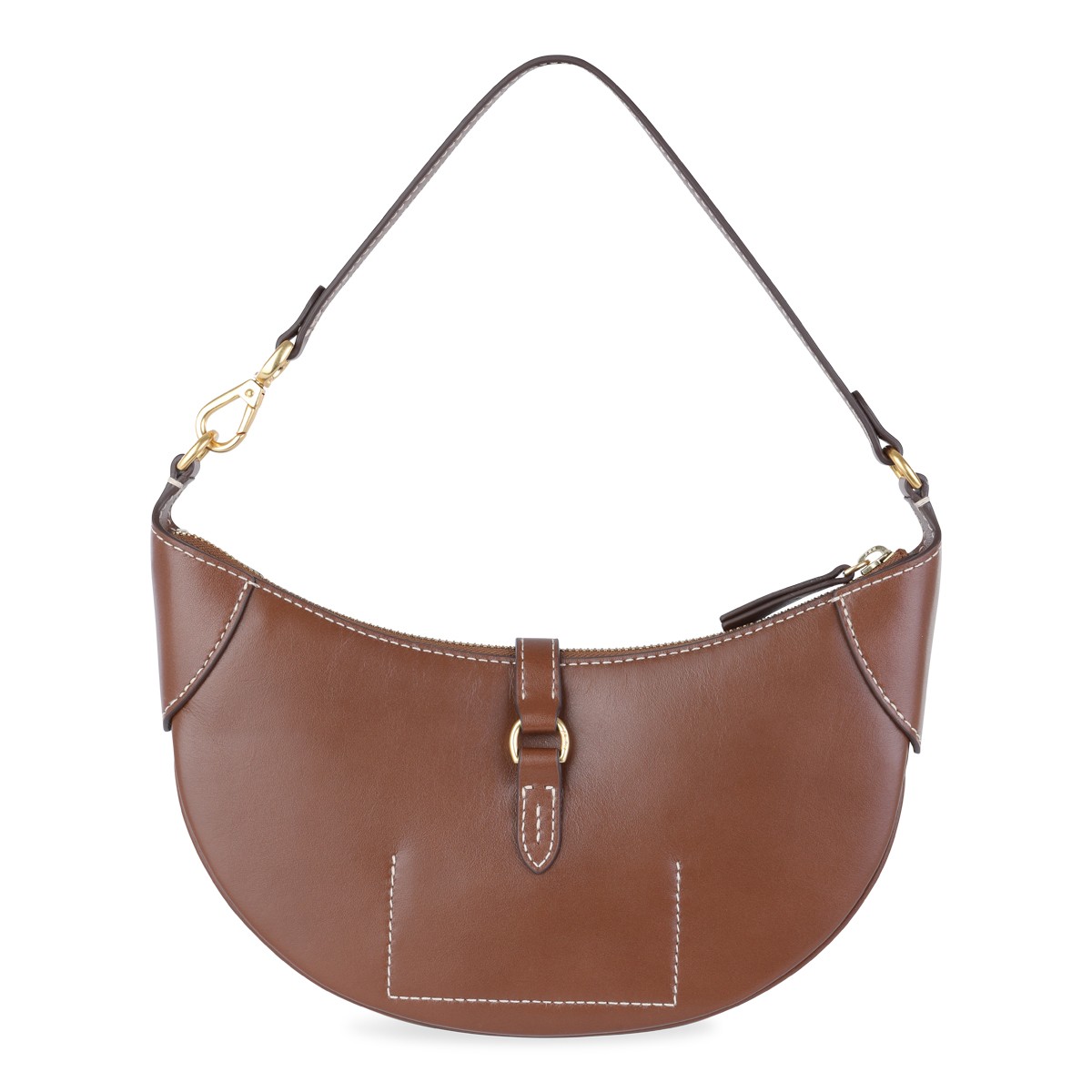 BROWN LEATHER SHOULDER BAG