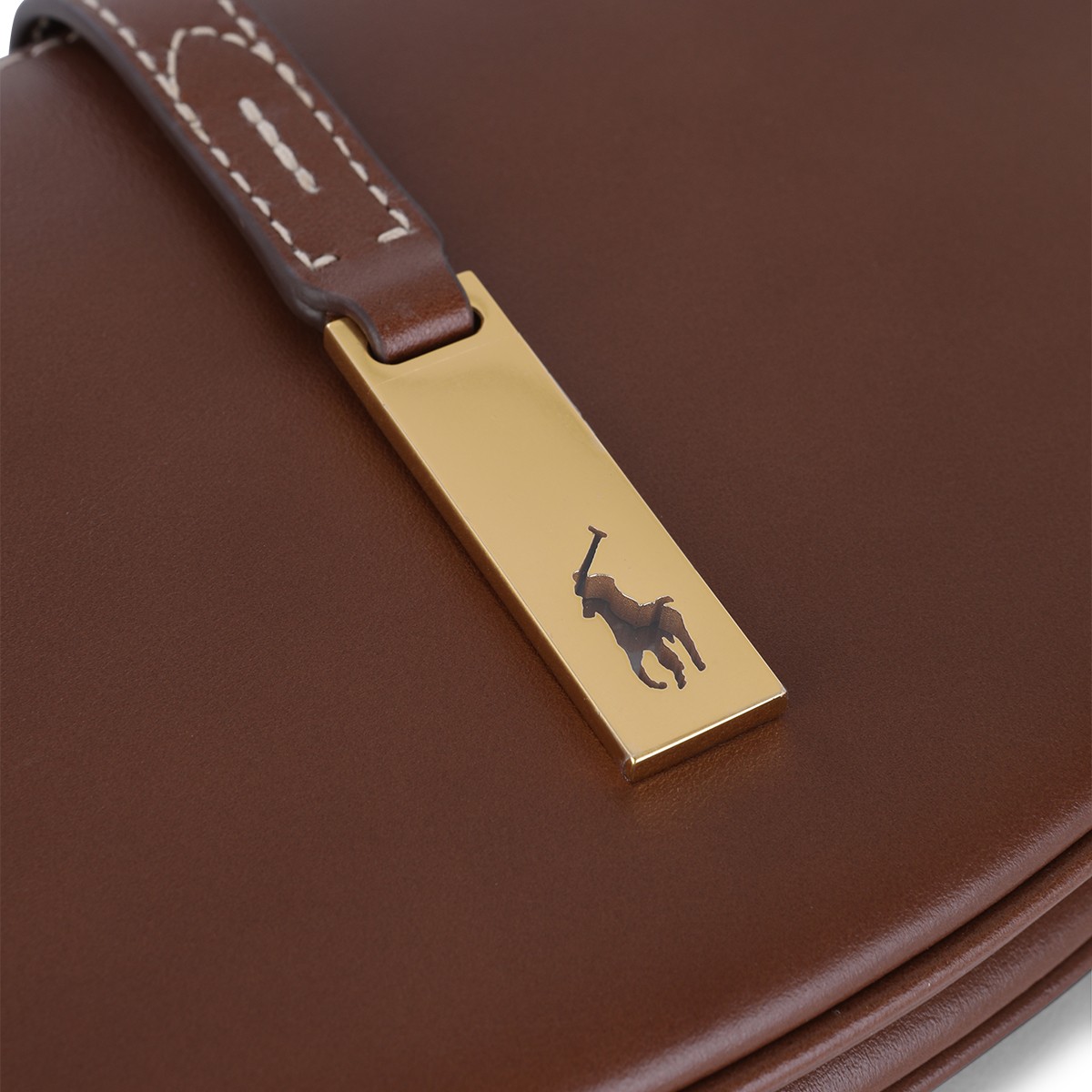 BROWN LEATHER SHOULDER BAG