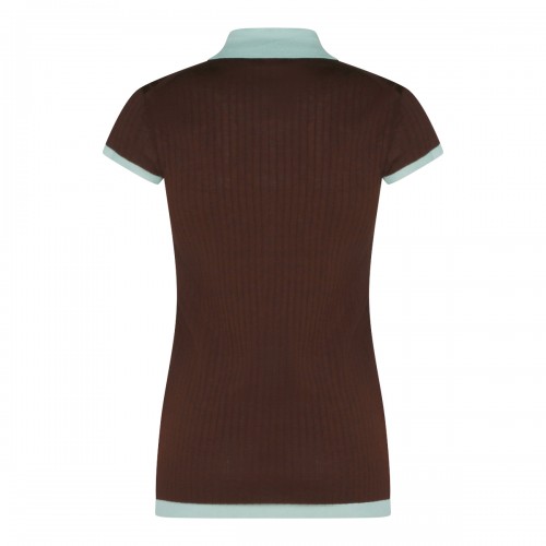 BROWN AND LIGHT BLUE COTTON... 2