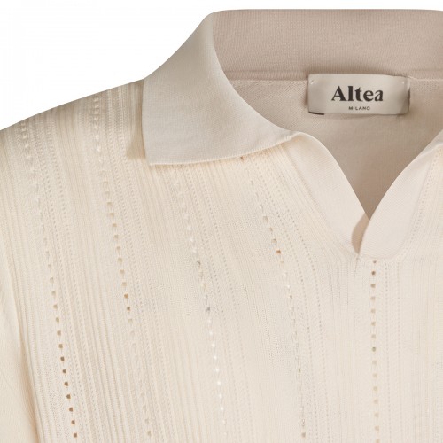 IVORY COTTON POLO SHIRT
