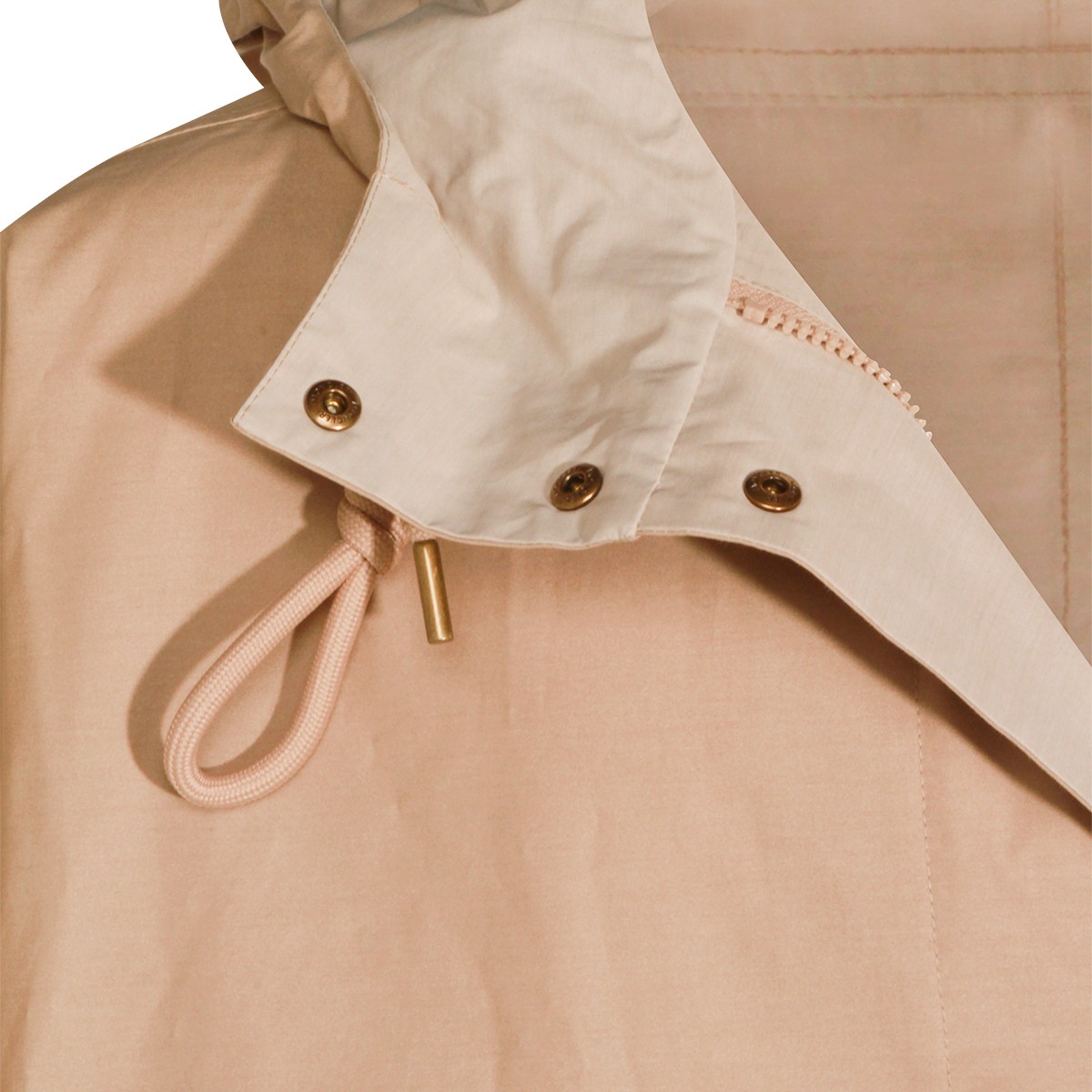 BEIGE COTTON BRUNNERA CAPE