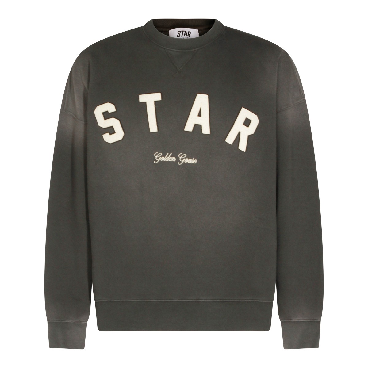 DARK GREY COTTON SWEATSHIRT