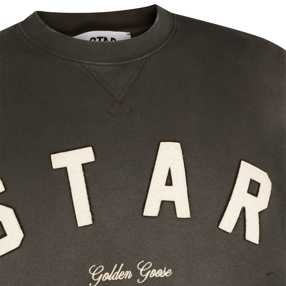 DARK GREY COTTON SWEATSHIRT