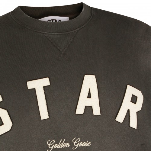 DARK GREY COTTON SWEATSHIRT