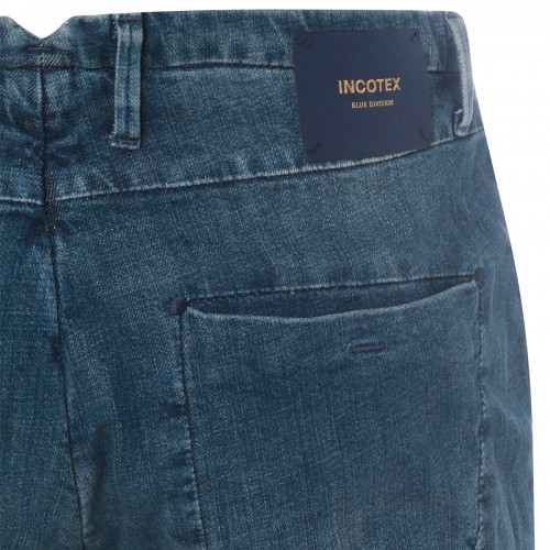 MID BLUE COTTON JEANS