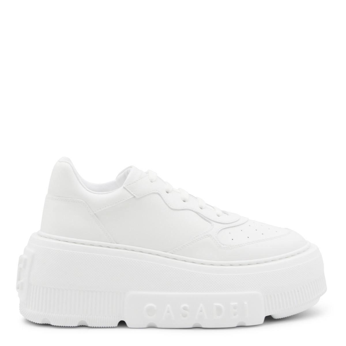 WHITE LEATHER SNEAKERS