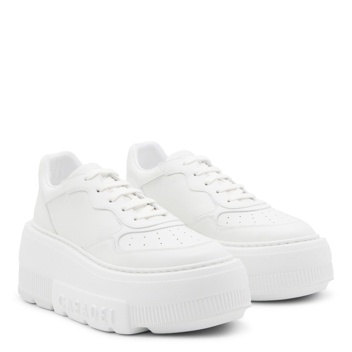 WHITE LEATHER SNEAKERS