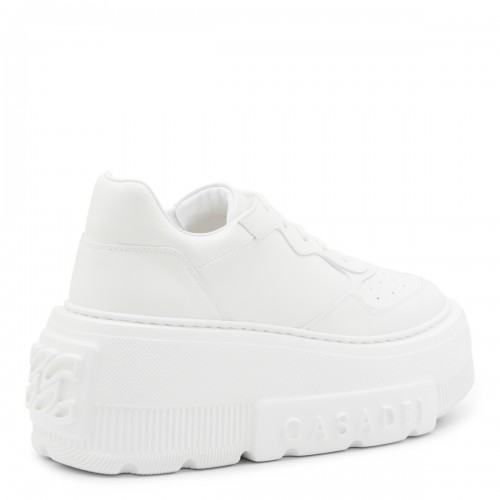 WHITE LEATHER SNEAKERS